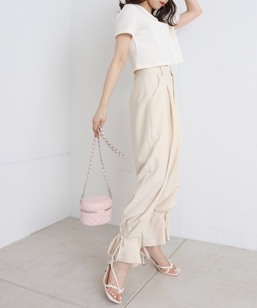 Chico（チコ）の「裾ドロストデザインパンツ（その他パンツ・レディース・ブラック/グレー/アイボリー・FREE）」の20枚目の写真