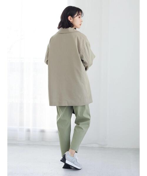 Green　Parks（グリーンパークス）の「Big テーラードジャケット（テーラードジャケット・レディース・ベージュ/ダークグレー・FREE）」の13枚目の写真