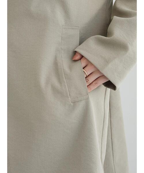 Green　Parks（グリーンパークス）の「Big テーラードジャケット（テーラードジャケット・レディース・ベージュ/ダークグレー・FREE）」の12枚目の写真
