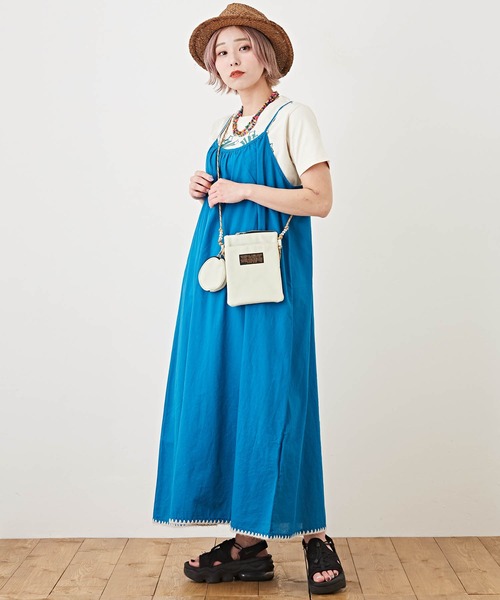 CUBE SUGAR（キューブシュガー）の「丸ポーチ付きミニショルダーバッグ（ショルダーバッグ・レディース・ブラック/ベージュ/カーキ・M）」の10枚目の写真