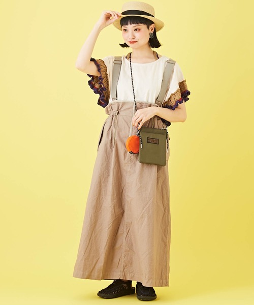 CUBE SUGAR（キューブシュガー）の「丸ポーチ付きミニショルダーバッグ（ショルダーバッグ・レディース・ブラック/ベージュ/カーキ・M）」の12枚目の写真