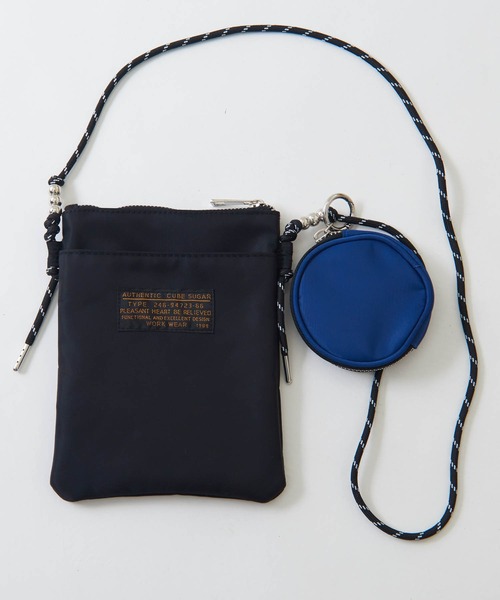 CUBE SUGAR（キューブシュガー）の「丸ポーチ付きミニショルダーバッグ（ショルダーバッグ・レディース・ブラック/ベージュ/カーキ・M）」の22枚目の写真