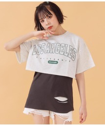 ANAP GｉRL | ショート裏毛カレッジトップス(Tシャツ/カットソー)