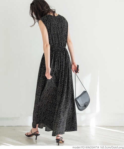 ランダムドットボリュームワンピース（ワンピース）｜coca（coca