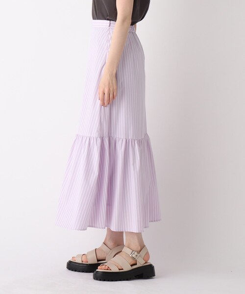OPAQUE.CLIP(オペークドットクリップ)の「◆【SHIRT OPAQUE.CLIP】ティアードフレアスカート(スカート・レディース・ブルー系7/ライトパープル/ブラック系2・38/42/40)」の5枚目の写真