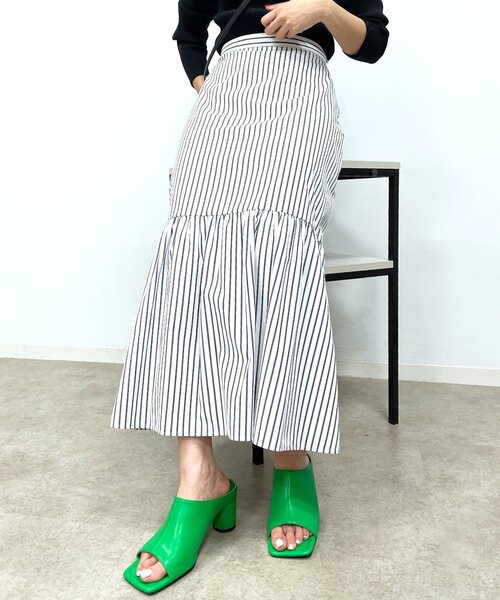 Shirt Opaque Clip ティアードフレアスカート スカート Opaque Clip オペークドットクリップ のファッション通販 Zozotown