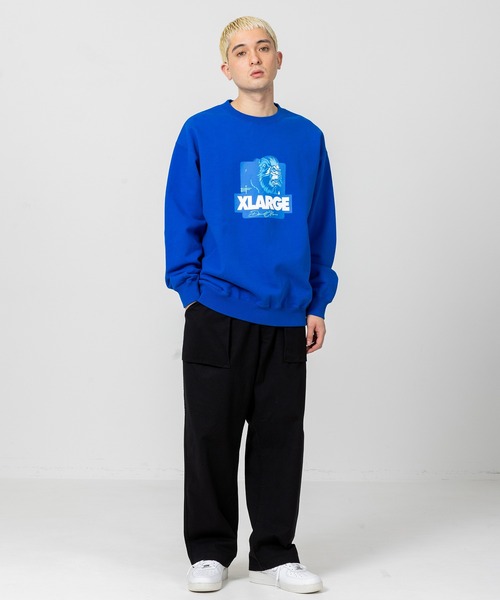 XLARGE（エクストララージ）の「XLARGE×DAVID FLORES BOX OG CREWNECK SWEAT（スウェット・メンズ・パープル/ブラック/ブルー・MEDIUM/SMALL/X-LARGE/LARGE）」の15枚目の写真