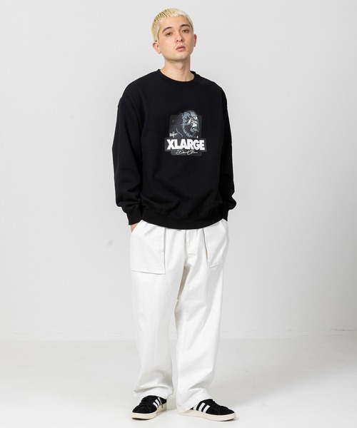 XLARGE（エクストララージ）の「XLARGE×DAVID FLORES BOX OG CREWNECK SWEAT（スウェット・メンズ・パープル/ブラック/ブルー・MEDIUM/SMALL/X-LARGE/LARGE）」の9枚目の写真
