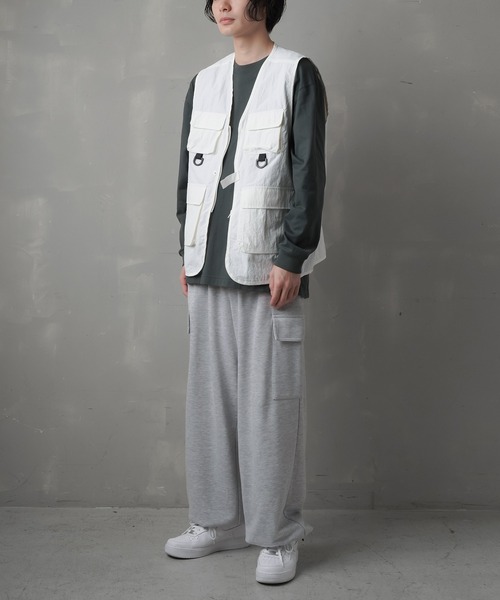 SPINNS(スピンズ)の「【6色展開】ドローコード 裏毛バルーンスノーカーゴパンツ(その他パンツ・メンズ・ホワイト/ブラック/グレー/イエロー/オレンジ/グリーン・M/L)」の22枚目の写真