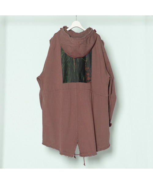 Wizzard(ウィザード)の「wizzard/ウィザード/GRAPHIC PATCH FISHTAIL PARKA(ミリタリージャケット・メンズ・ホワイト/ブラック/カーキオリーブ/ピンク・1/2/3)」の4枚目の写真