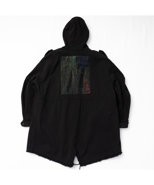 Wizzard(ウィザード)の「wizzard/ウィザード/GRAPHIC PATCH FISHTAIL PARKA(ミリタリージャケット・メンズ・ホワイト/ブラック/カーキオリーブ/ピンク・1/2/3)」の15枚目の写真
