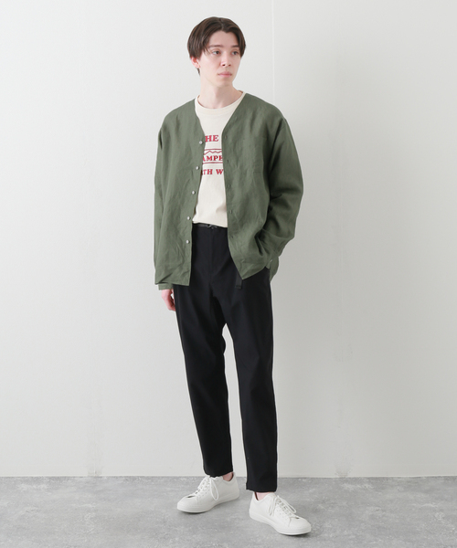 B.C STOCK(ベーセーストック)の「FLANDERSLINEN シャツカーディガン(シャツ/ブラウス・メンズ・ホワイト/ブラック/カーキ・MEDIUM/LARGE)」の13枚目の写真