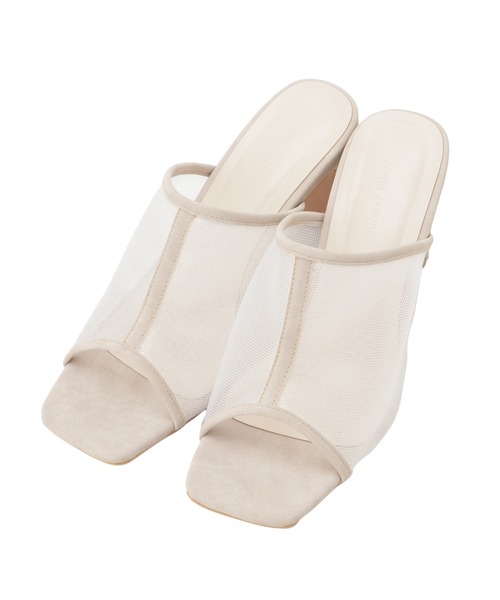 CHILLE(チル)の「シースルースクエアトゥサンダル(サンダル・レディース・ブラック/アイボリー・LL/S/M/L)」の11枚目の写真