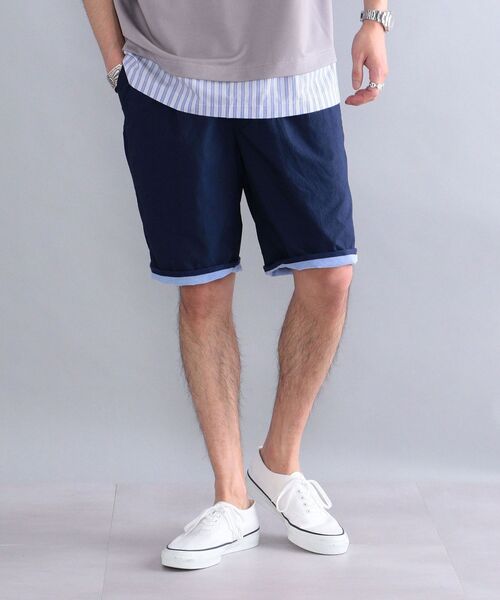 SHIPS(シップス)の「SHIPS: ダブルクロス セイル イージーショーツ(チノパンツ・メンズ・ベージュ/ライトオリーブ/ネイビー・SMALL/MEDIUM/LARGE/X-LARGE)」の3枚目の写真