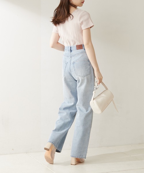 Chico（チコ）の「胸開きデザインリブチビT（Tシャツ/カットソー・レディース・ホワイト/ブラック/ホワイト系その他2/ピンク/ピンク系その他2・FREE）」の15枚目の写真