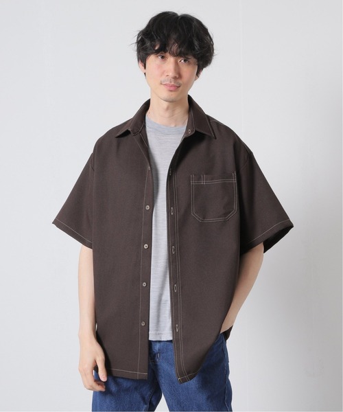 Cal Top(キャルトップ)の「【CALTOP/キャルトップ】別注 SOLID STANDARD シャツ(シャツ/ブラウス・メンズ・ブラック/ホワイト/ブラウン/チャコールグレー/ライトグレー/ネイビー・MEDIUM/LARGE)」の5枚目の写真