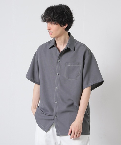 Cal Top(キャルトップ)の「【CALTOP/キャルトップ】別注 SOLID STANDARD シャツ(シャツ/ブラウス・メンズ・ブラック/ホワイト/ブラウン/チャコールグレー/ライトグレー/ネイビー・MEDIUM/LARGE)」の3枚目の写真