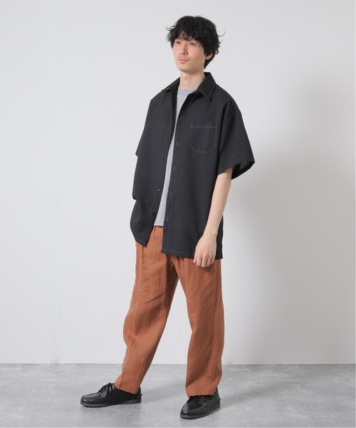 Cal Top(キャルトップ)の「【CALTOP/キャルトップ】別注 SOLID STANDARD シャツ(シャツ/ブラウス・メンズ・ブラック/ホワイト/ブラウン/チャコールグレー/ライトグレー/ネイビー・MEDIUM/LARGE)」の7枚目の写真