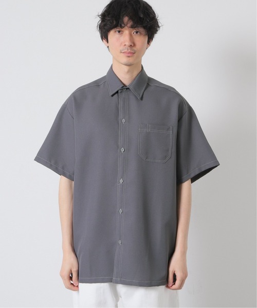 Cal Top(キャルトップ)の「【CALTOP/キャルトップ】別注 SOLID STANDARD シャツ(シャツ/ブラウス・メンズ・ブラック/ホワイト/ブラウン/チャコールグレー/ライトグレー/ネイビー・MEDIUM/LARGE)」の9枚目の写真