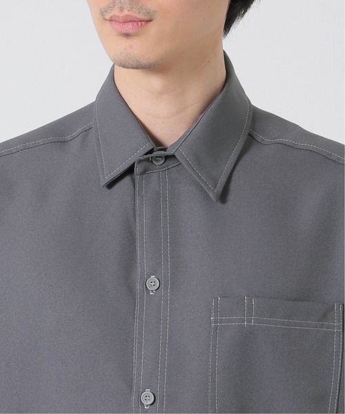 Cal Top(キャルトップ)の「【CALTOP/キャルトップ】別注 SOLID STANDARD シャツ(シャツ/ブラウス・メンズ・ブラック/ホワイト/ブラウン/チャコールグレー/ライトグレー/ネイビー・MEDIUM/LARGE)」の12枚目の写真
