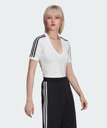 【adidas】Originals 映えカラー★バイカラークロップTシャツ ADIDAS ORIGINALS】◇クロップド ベイビー Tシャツ◇正規品