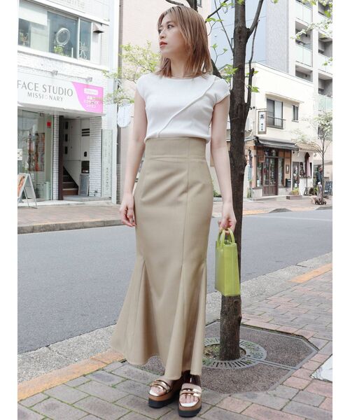 MURUA（ムルーア）の「ウェーブカットニットタンク（タンクトップ・レディース・ホワイト/ブラック/その他1・FREE）」の15枚目の写真