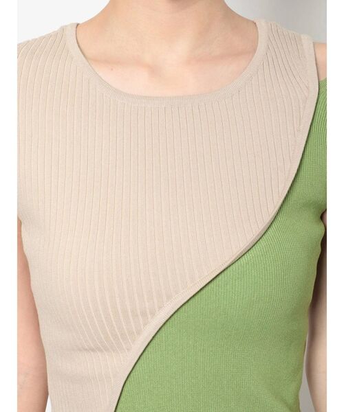 MURUA（ムルーア）の「ウェーブカットニットタンク（タンクトップ・レディース・ホワイト/ブラック/その他1・FREE）」の13枚目の写真