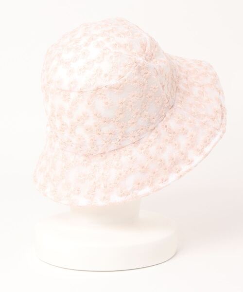 paravion（パラビオン）の「K/シースルーバケットHAT（ハット・レディース・ホワイト/ピンク/ブルー・ONESIZE）」の4枚目の写真
