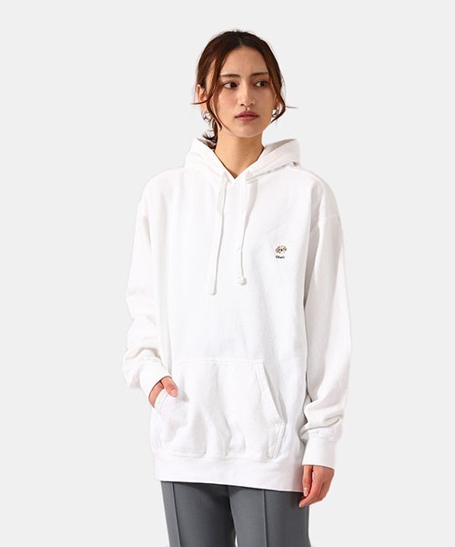 77circa（ナナナナサーカ）の「77circa / ナナナナサーカ：【レディース】o by o embloidery hoody：oo21aw-04[DEA]（パーカー・レディース・ホワイト/グレー系その他・L/M）」の4枚目の写真