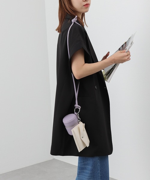 COLONY 2139(コロニートゥーワンスリーナイン)の「クレープノースリーブジレ/ベスト/セットアップ可(ベスト・レディース・アイボリー/グレイッシュベージュ/ブラック/ピンク・FREE)」の18枚目の写真