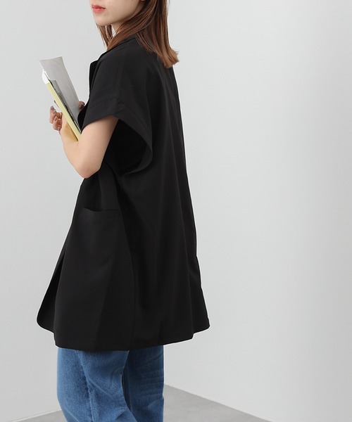 COLONY 2139(コロニートゥーワンスリーナイン)の「クレープノースリーブジレ/ベスト/セットアップ可(ベスト・レディース・アイボリー/グレイッシュベージュ/ブラック/ピンク・FREE)」の19枚目の写真