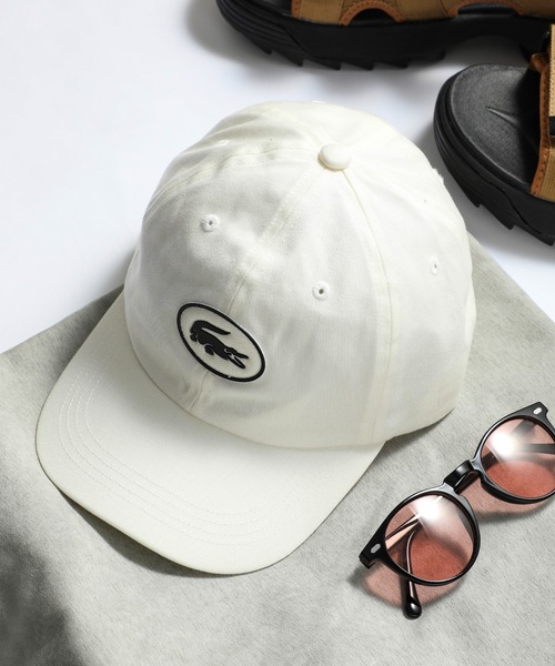 LACOSTE(ラコステ)の「【LACOSTE】ラコステフロントサークルロゴローキャップ L1179(キャップ・メンズ・ネイビー/ホワイト・FREE)」の2枚目の写真