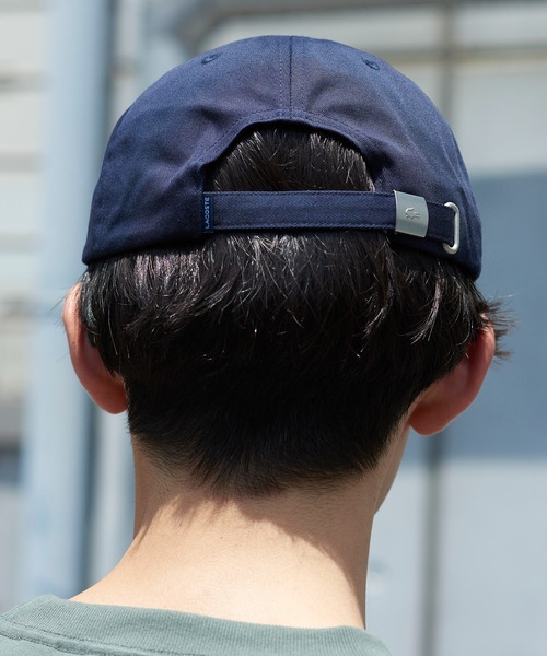 LACOSTE(ラコステ)の「【LACOSTE】ラコステフロントサークルロゴローキャップ L1179(キャップ・メンズ・ネイビー/ホワイト・FREE)」の7枚目の写真