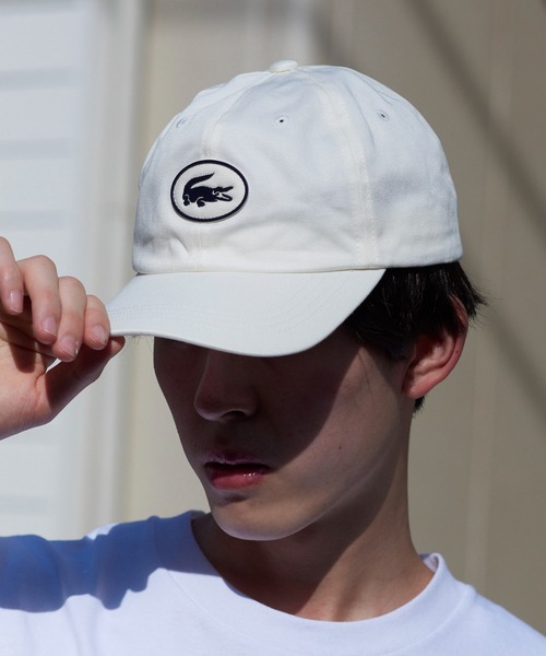 LACOSTE(ラコステ)の「【LACOSTE】ラコステフロントサークルロゴローキャップ L1179(キャップ・メンズ・ネイビー/ホワイト・FREE)」の4枚目の写真