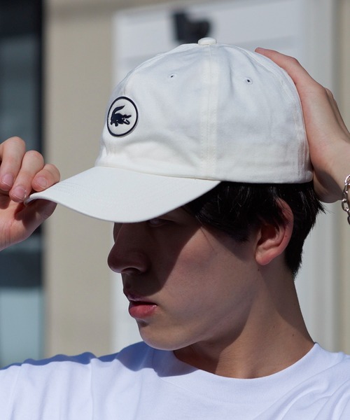 LACOSTE(ラコステ)の「【LACOSTE】ラコステフロントサークルロゴローキャップ L1179(キャップ・メンズ・ネイビー/ホワイト・FREE)」の8枚目の写真