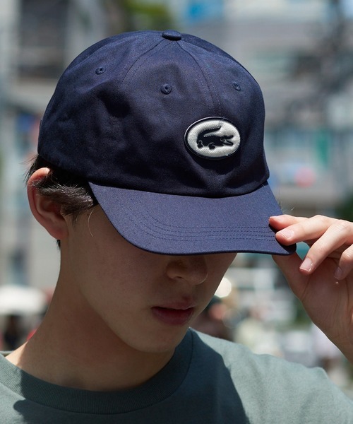 LACOSTE(ラコステ)の「【LACOSTE】ラコステフロントサークルロゴローキャップ L1179(キャップ・メンズ・ネイビー/ホワイト・FREE)」の9枚目の写真
