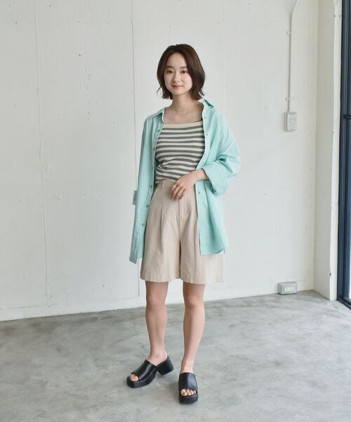 RETRO GIRL（レトロガール）の「麻ライクSPT（その他パンツ・レディース・ブラック/アイボリー/マスタード/グリーン・FREE）」の8枚目の写真