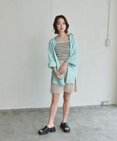 RETRO GIRL（レトロガール）の「麻ライクSPT（その他パンツ・レディース・ブラック/アイボリー/マスタード/グリーン・FREE）」の9枚目の写真