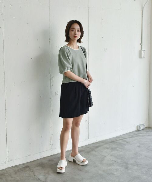 RETRO GIRL（レトロガール）の「麻ライクSPT（その他パンツ・レディース・ブラック/アイボリー/マスタード/グリーン・FREE）」の16枚目の写真