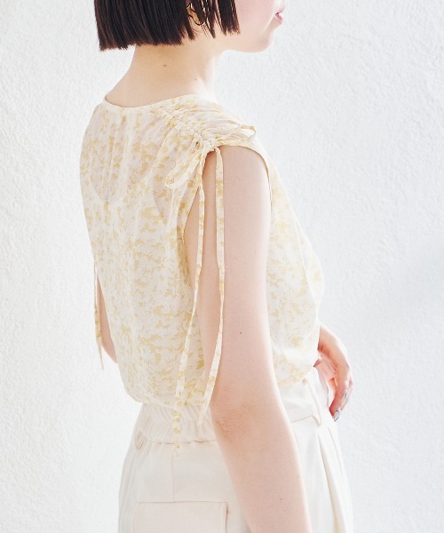 acro（アクロ）の「フラワープリントギャザーブラウス/AC1433（シャツ/ブラウス・レディース・ピンク/イエロー/ブルー/グリーン・ﾌﾘ-）」の20枚目の写真