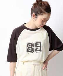 シースルーラグランTシャツ