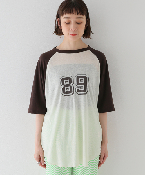JOINT WORKS(ジョイントワークス)の「シースルーラグランTシャツ(Tシャツ/カットソー・レディース・ブラウン/グリーン・FREE)」の18枚目の写真