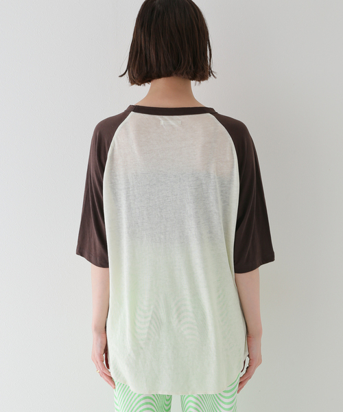 JOINT WORKS(ジョイントワークス)の「シースルーラグランTシャツ(Tシャツ/カットソー・レディース・ブラウン/グリーン・FREE)」の16枚目の写真
