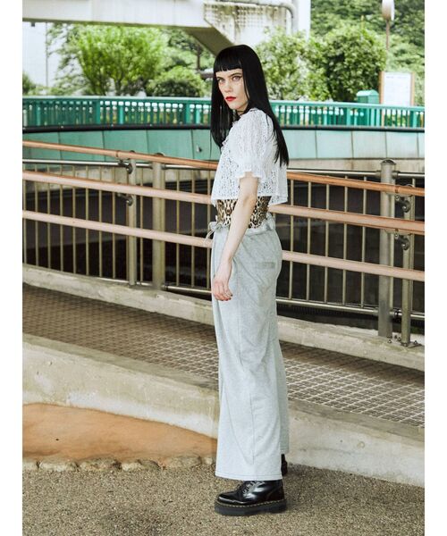 jouetie（ジュエティ）の「スクエアネックレースブラウス（シャツ/ブラウス・レディース・ブラック/レッド/オフホワイト・MEDIUM）」の19枚目の写真