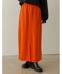 Re:EDIT | [低身長/高身長サイズ有]フロントスリットジョーゼットポンチIラインスカート(スカート)