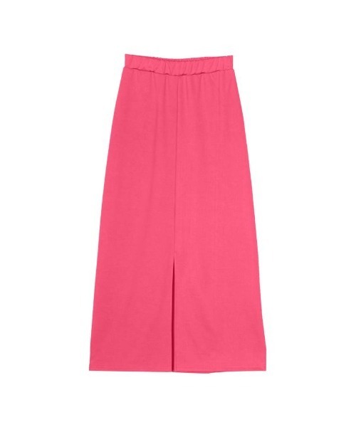 Re:EDIT（リエディ）の「[新色追加][低身長/高身長サイズ有]フロントスリットジョーゼットポンチIラインスカート（スカート・レディース・ブラック/ピンク/オレンジ/ブルー/アイボリー/グリーン/ホワイト系その他・SHORT/MEDIUM/TALL/LARGE）」の14枚目の写真