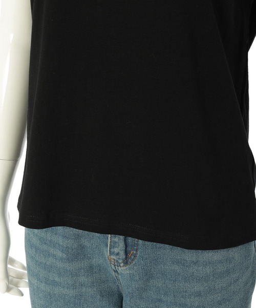 fifth(フィフス)の「チュールドッキングTシャツ(Tシャツ/カットソー・レディース・ホワイト/ブラック・M)」の8枚目の写真