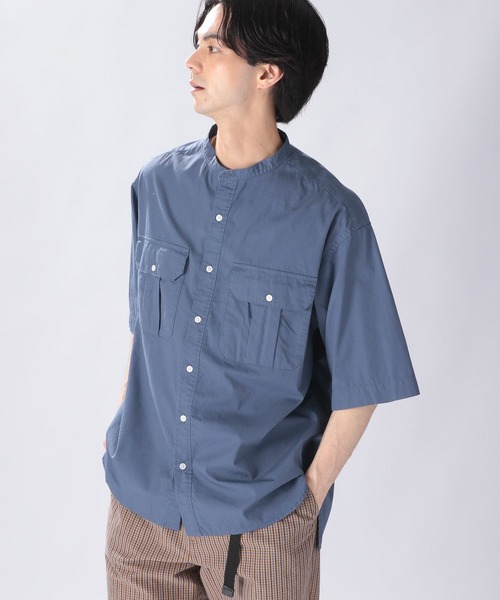 niko and...(ニコアンド)の「バイオワッシャーアーミーシャツ(シャツ/ブラウス・メンズ・ベージュ/ブルー/オフホワイト・MEDIUM/LARGE)」の3枚目の写真