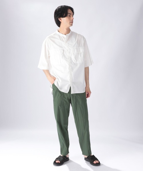 niko and...(ニコアンド)の「バイオワッシャーアーミーシャツ(シャツ/ブラウス・メンズ・ベージュ/ブルー/オフホワイト・MEDIUM/LARGE)」の4枚目の写真