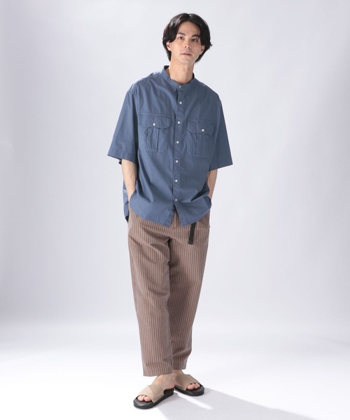 niko and...(ニコアンド)の「バイオワッシャーアーミーシャツ(シャツ/ブラウス・メンズ・ベージュ/ブルー/オフホワイト・MEDIUM/LARGE)」の6枚目の写真